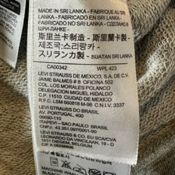 Cotton Blend Gray Levi's Logo Sweatshirt - Picture 9 of 9